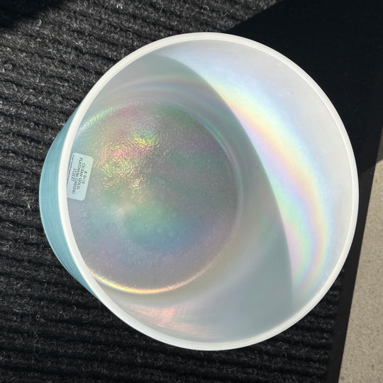 8" G+10 Ocean Gold, Platinum (inside) Bowl 112127 Crystal Tones® Alchemy Crystal Singing Bowl