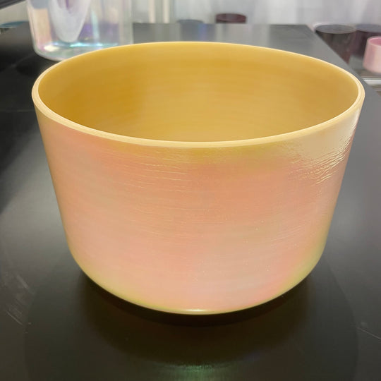 9" D#+25 Frankincense Platinum 141226 Crystal Tones® Alchemy Crystal Singing Bowl