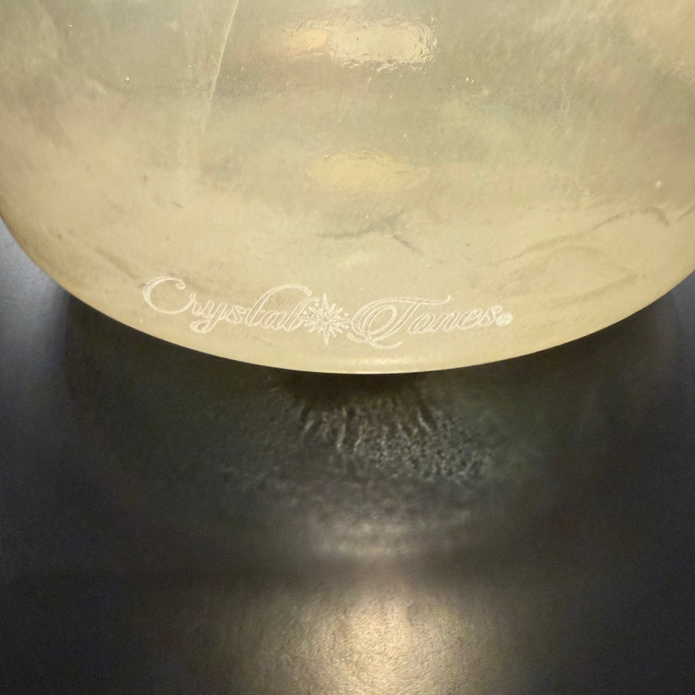 9" D#+5 Dead Sea Salt, Smokey Quartz Bowl 135072 Crystal Tones® Alchemy Crystal Singing Bowl