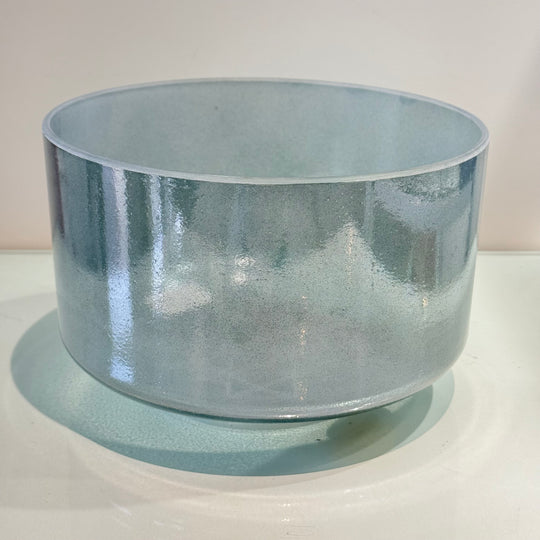 9" E+25 Great Salt Lake Salt, Green Heart Aura Gold 141381 Crystal Tones® Alchemy Crystal Singing Bowl