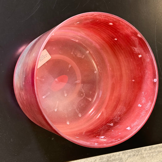 8" A#-5 Ruby, Platinum Bowl 122761 Crystal Tones® Alchemy Crystal Singing Bowl