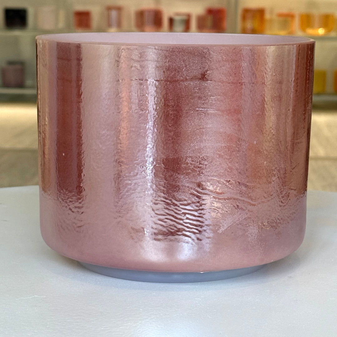 7" G#-35 Rose Quartz, Palladium 116071 Crystal Tones® Alchemy Crystal Singing Bowl