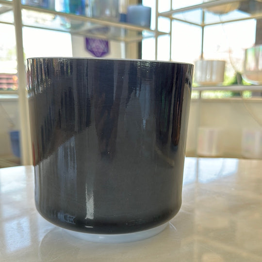 6" A#0 Black Tourmaline Bowl 131627 Crystal Tones® Alchemy Crystal Singing Bowl