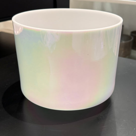 8" F#0 Mother Of Platinum 148699 Crystal Tones® Alchemy Crystal Singing Bowl