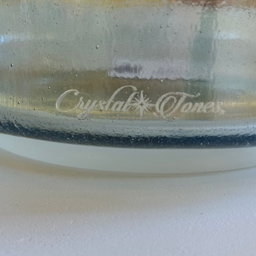 8" D+35 Green Heart Aura Gold 155796 Crystal Tones® Alchemy Crystal Singing Bowl