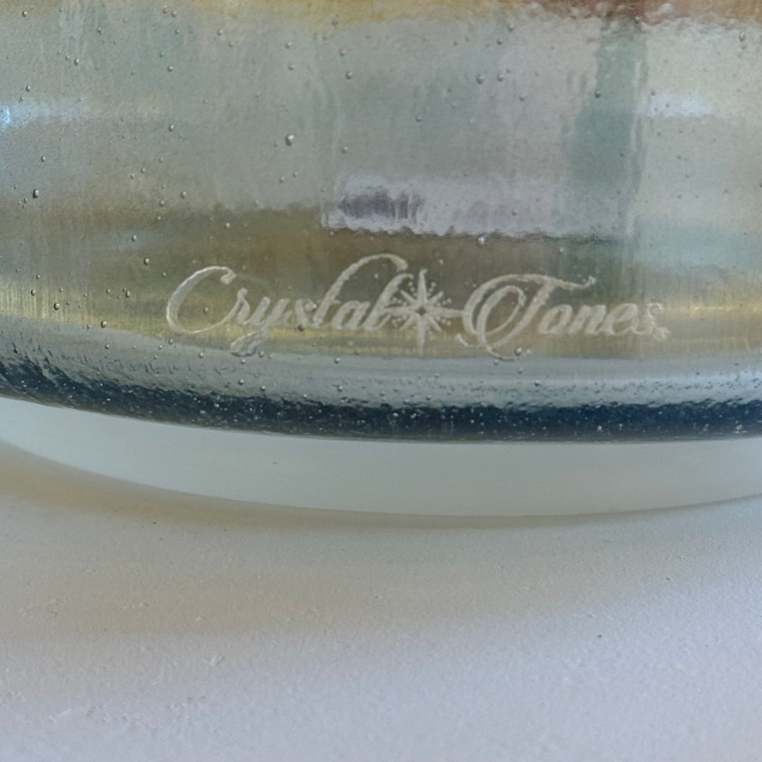 8" D+35 Green Heart Aura Gold 155796 Crystal Tones® Alchemy Crystal Singing Bowl