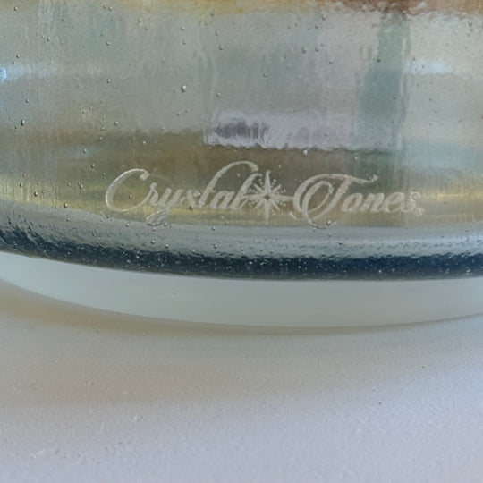 8" D+35 Green Heart Aura Gold 155796 Crystal Tones® Alchemy Crystal Singing Bowl