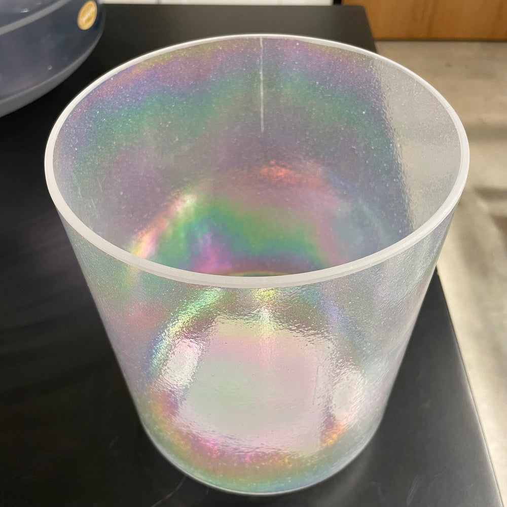 7" E+25 Tesseract Salt, Platinum 98667 Crystal Tones® Alchemy Crystal Singing Bowl