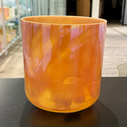 8" D#-15 Sedona Red Rock, Platinum 88609 Crystal Tones® Alchemy Crystal Singing Bowl