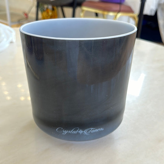 6" A#0 Black Tourmaline Bowl 131627 Crystal Tones® Alchemy Crystal Singing Bowl