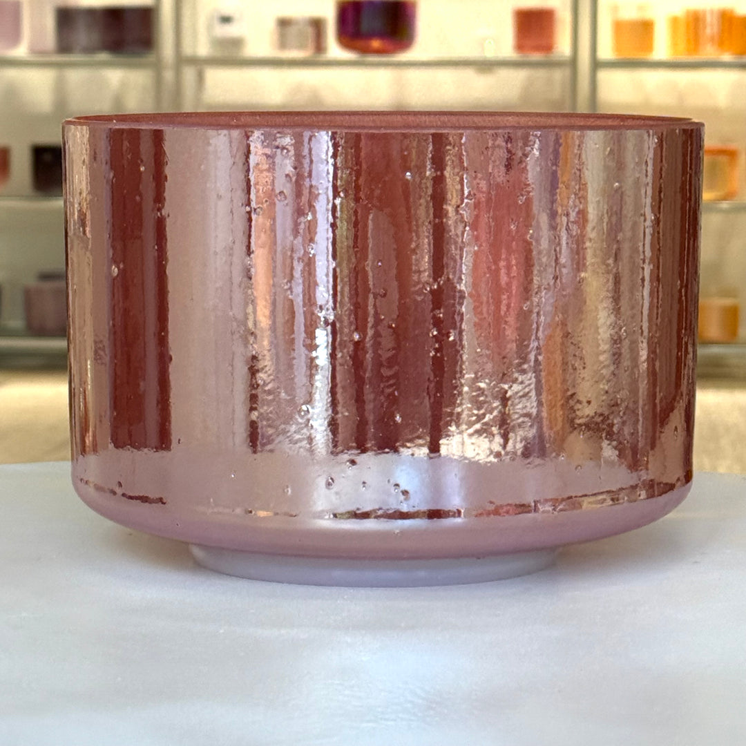 9" E+40 Morganite, Palladium 142581 Crystal Tones® Alchemy Crystal Singing Bowl