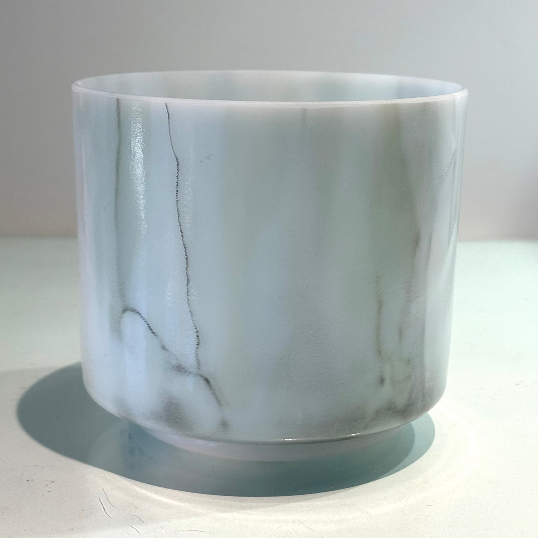 6" C+45 Abalone Frosted Rim Inside 144401 Crystal Tones®