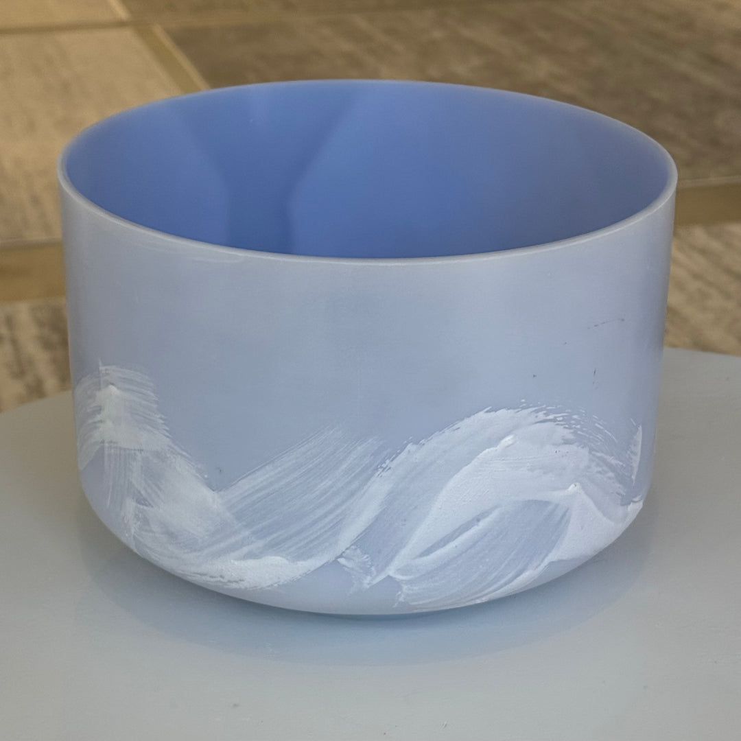9" C#-35 Larimar 145219 Crystal Tones® Alchemy Crystal Singing Bowl