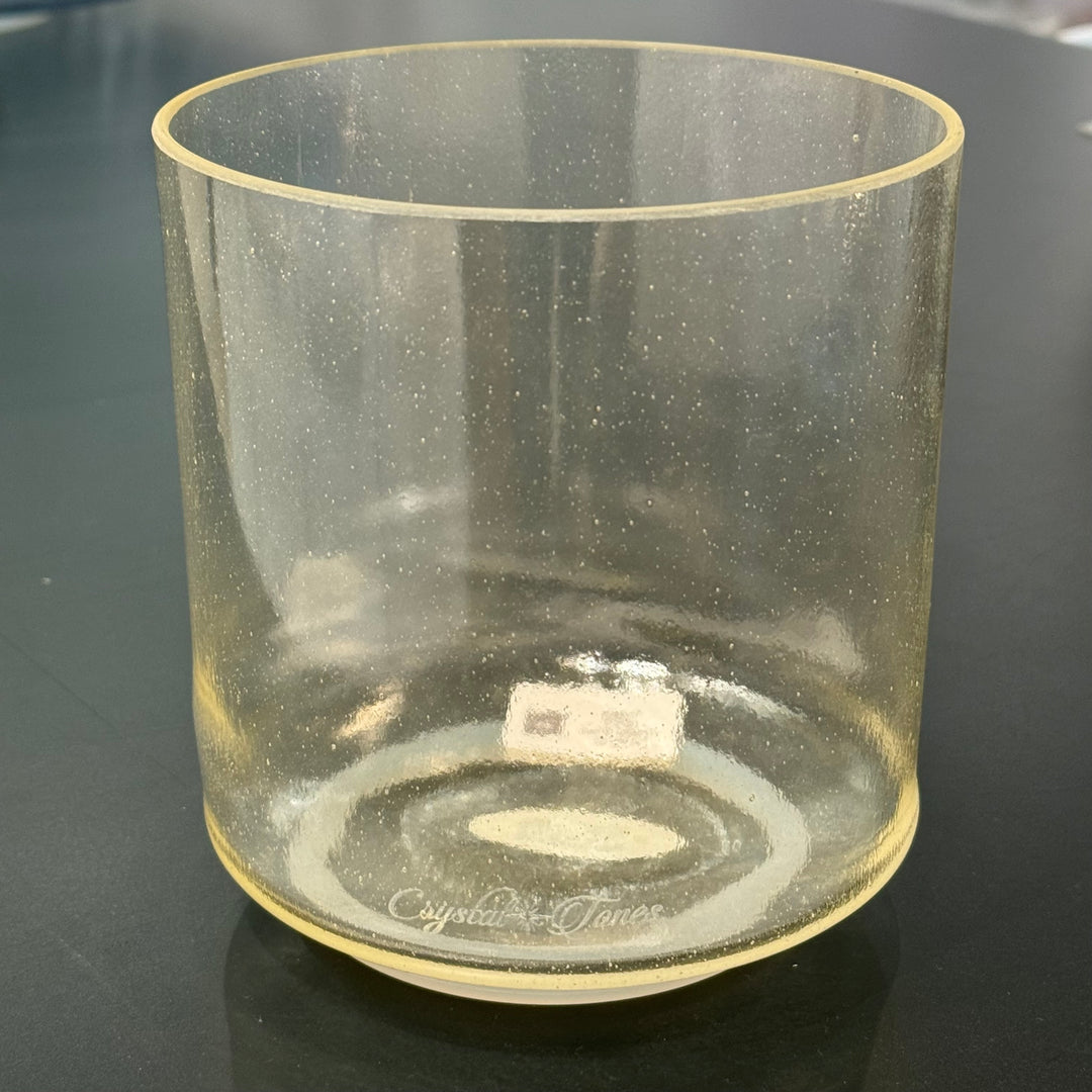 6" A#-35 Lemon Aura Gold 153832 Crystal Tones® Alchemy Crystal Singing Bowl