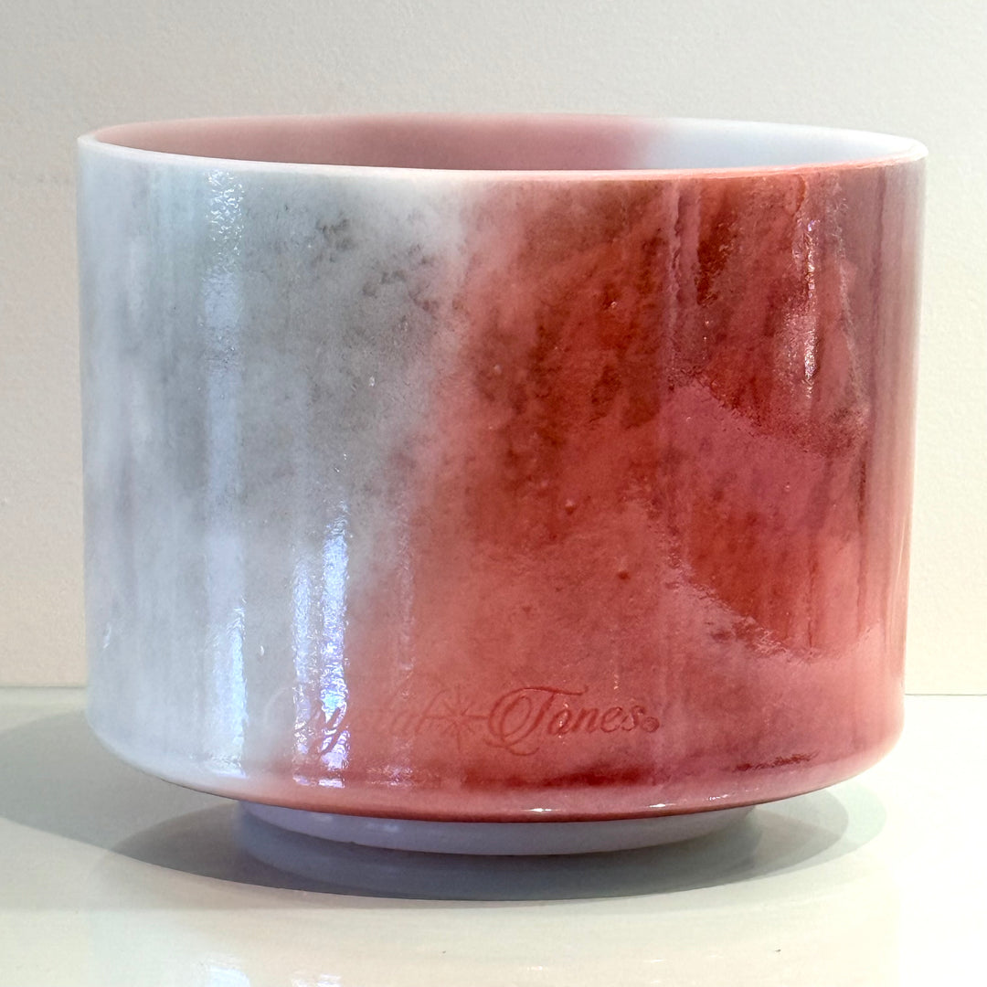 7" A-10 Ruby, White Light Angel Gold 131646 Crystal Tones® Alchemy Crystal Singing Bowl