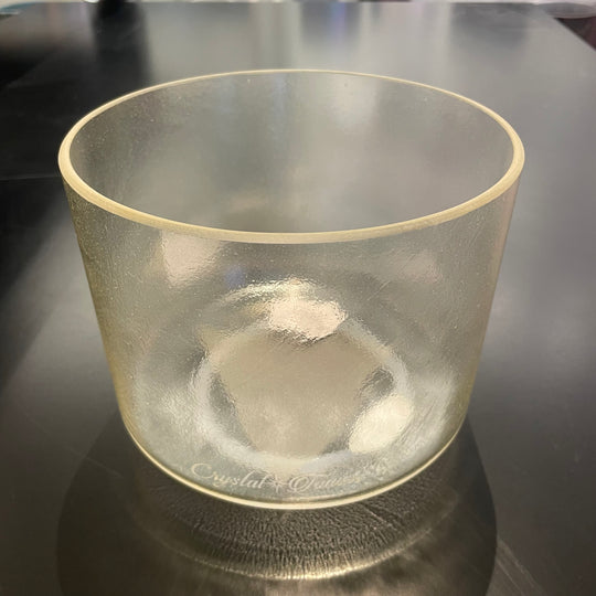 7" B-5 Apophyllite, Lemon Aura Gold 138419 Crystal Tones® Alchemy Crystal Singing Bowl