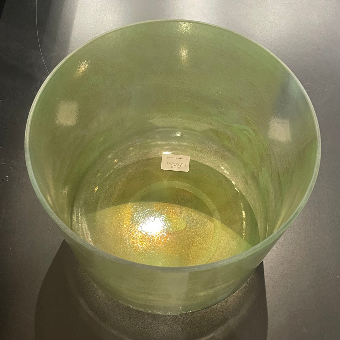 10" G-15 Emerald, Palladium Bowl 130874 Crystal Tones® Alchemy Crystal Singing Bowl