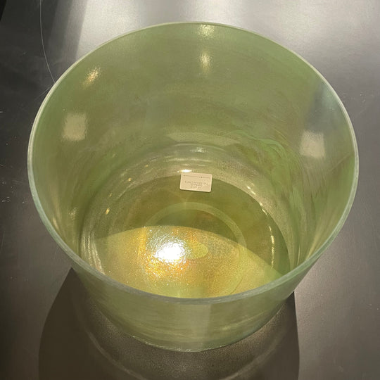 10" G-15 Emerald, Palladium Bowl 130874 Crystal Tones® Alchemy Crystal Singing Bowl