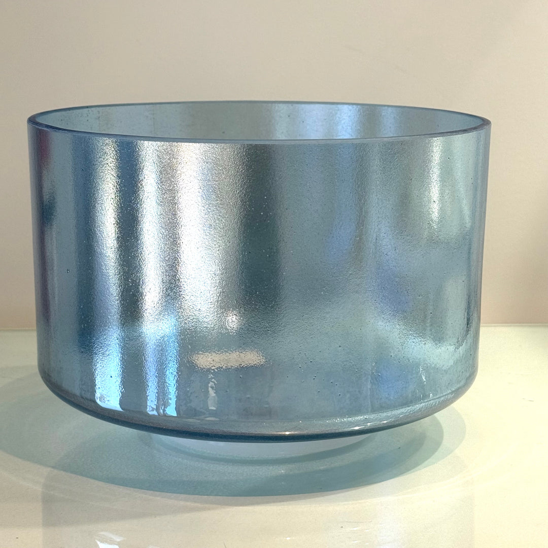 9" F+15 Indigo, Palladium 139834 Crystal Tones® Alchemy Crystal Singing Bowl
