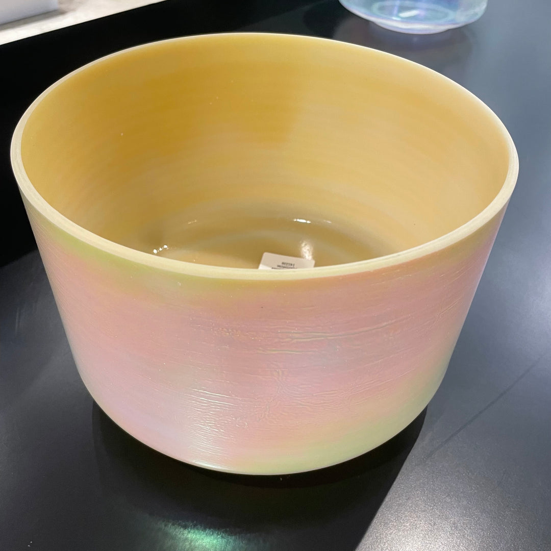 9" D#+25 Frankincense Platinum 141226 Crystal Tones® Alchemy Crystal Singing Bowl