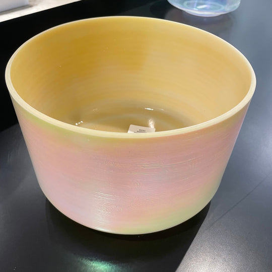 9" D#+25 Frankincense Platinum 141226 Crystal Tones® Alchemy Crystal Singing Bowl