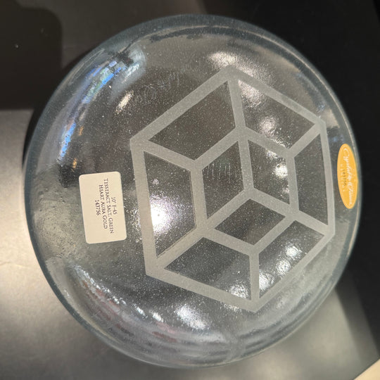 10" F-45 Tesseract Salt, Green Heart Aura Gold 143756 Crystal Tones® Alchemy Crystal Singing Bowl