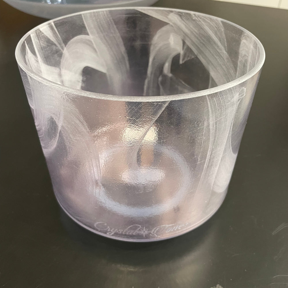 7" G#-50 Azeztulite, Violet Aura Gold Bowl 133213 Crystal Tones® Alchemy Crystal Singing Bowl