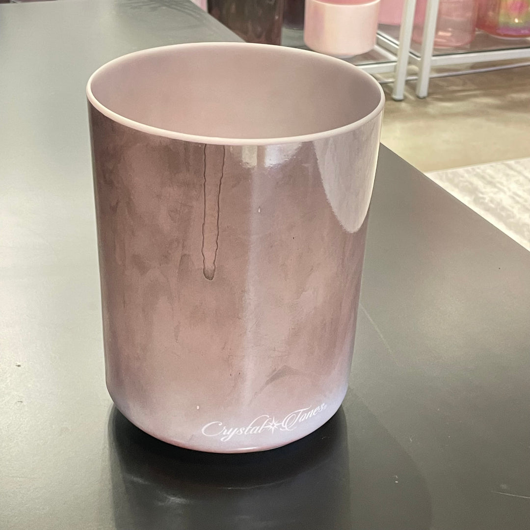 7" C#+25 Kunzite, Palladium Bowl 132812 Crystal Tones® Alchemy Crystal Singing Bowl