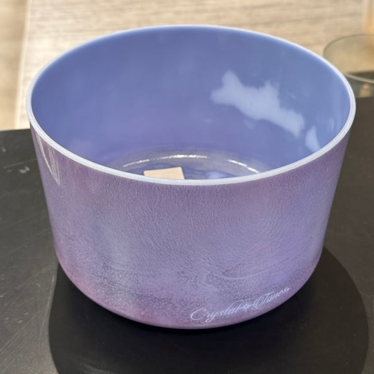 9" C+10 Egyptian Blue, Pink Ocean Gold Bowl 132317 Crystal Tones® Alchemy Crystal Singing Bowl