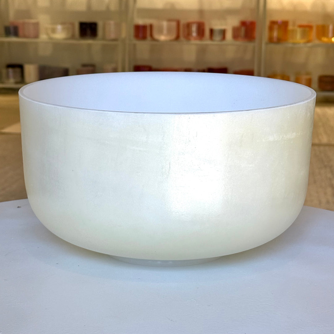 12" A-5 Lemon Angel Gold 145040 Crystal Tones® Alchemy Crystal Singing Bowl
