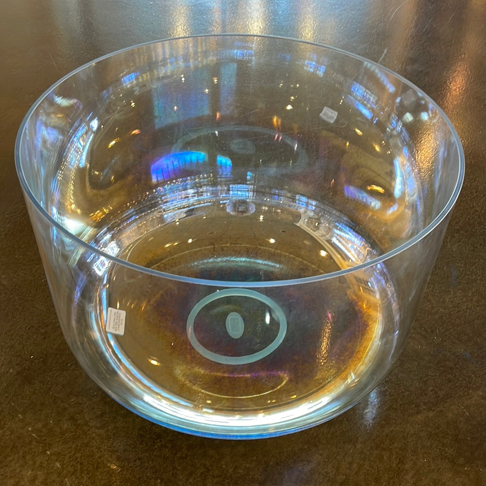 16" A+5 SuperGrade Palladium, Aqua Aura Gold (Base) Bowl 119322 Crystal Tones® Alchemy Crystal Singing Bowl