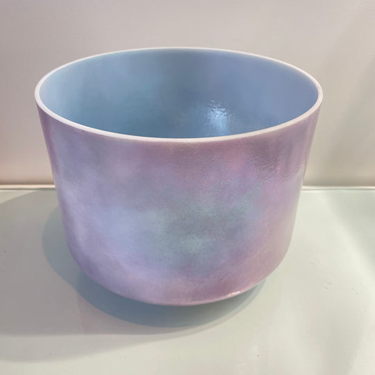 9" G#-5 Lavender Sunset Gold, Platinum, Ocean Gold (Inside) 119676 Crystal Tones® Alchemy Crystal Singing Bowl