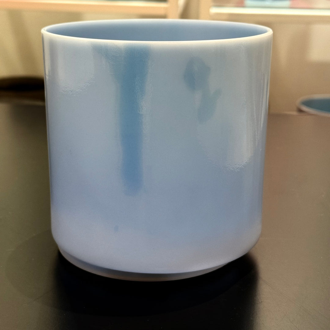 6" C-20 Turquoise, White Light Angel Gold 148817 Crystal Tones® Alchemy Crystal Singing Bowl