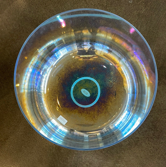 16" A+5 SuperGrade Palladium, Aqua Aura Gold (Base) Bowl 119322 Crystal Tones® Alchemy Crystal Singing Bowl