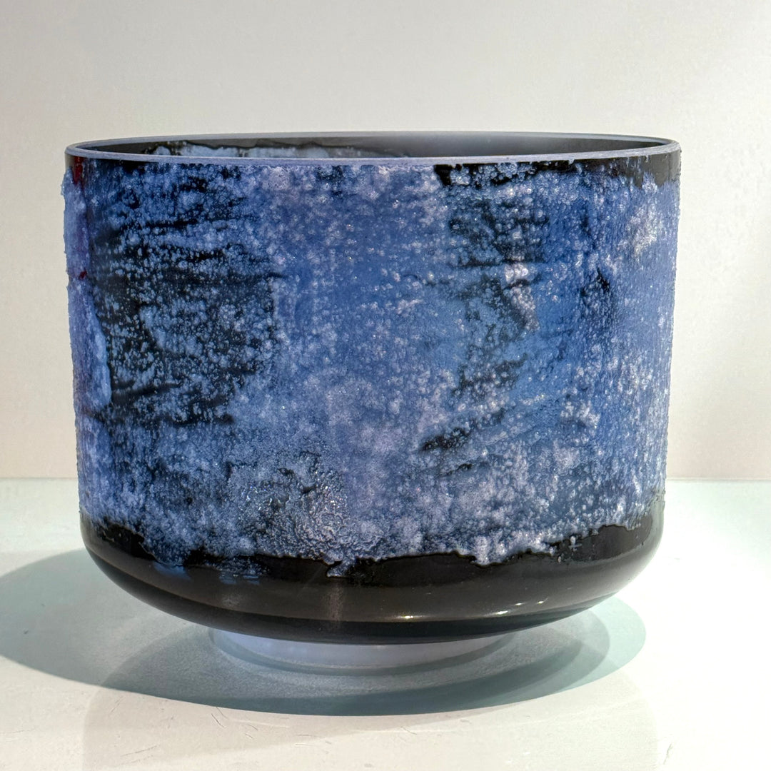 9" B+45 Lemurian Seed, Shungite 148139 Crystal Tones® Alchemy Crystal Singing Bowl