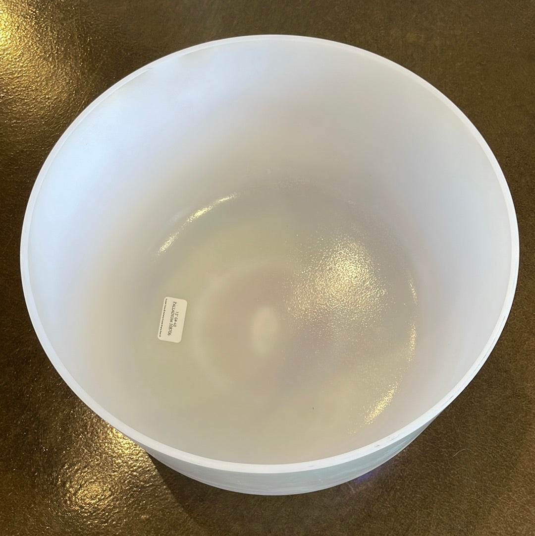 12" G#-40 Palladium 108706 Crystal Tones® Alchemy Crystal Singing Bowl