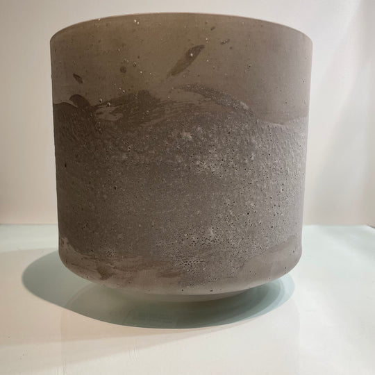 9" C-50 Frosted Lemurian Seed, Moldavite 87450 Crystal Tones® Alchemy Crystal Singing Bowl