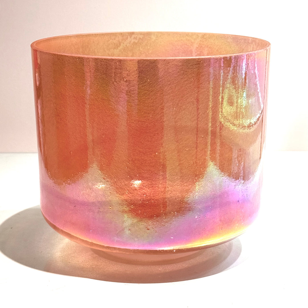 8" E-20 Carnelian, Platinum Binaural 145055 Crystal Tones® Alchemy Crystal Singing Bowl