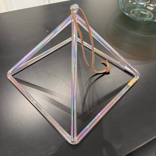 14" E-5 Violet Flame Aura Pyramid 150462 Crystal Tones®