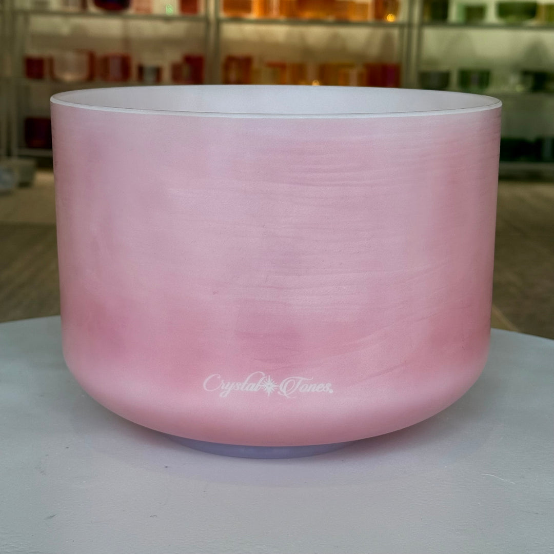 10" C0 Pink Ocean Gold 156155 Crystal Tones® Alchemy Crystal Singing Bowl