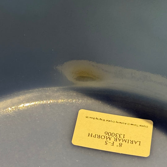 8" F-5 Larimar Morph Bowl 133006 Crystal Tones® Alchemy Crystal Singing Bowl