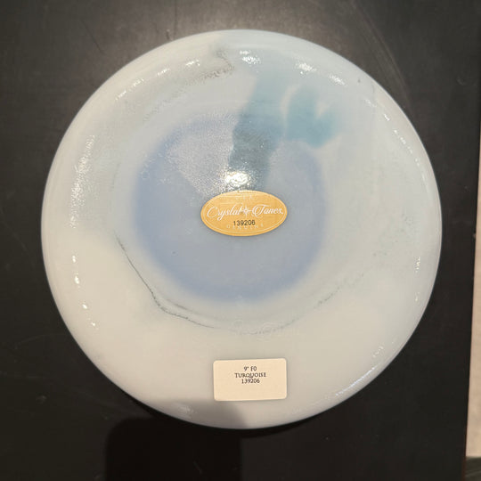 9" F0 Turquoise 139206 Crystal Tones® Alchemy Crystal Singing Bowl