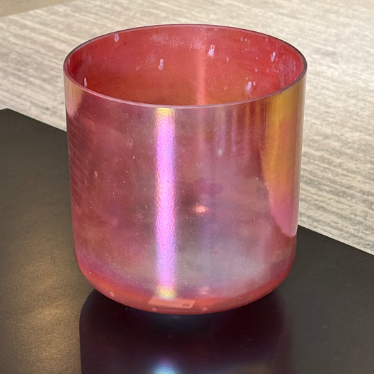 8" A#-5 Ruby, Platinum Bowl 122761 Crystal Tones® Alchemy Crystal Singing Bowl
