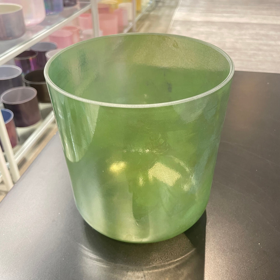 7" G0 Chrysoprase, Palladium Bowl 117350 Crystal Tones® Alchemy Crystal Singing Bowl