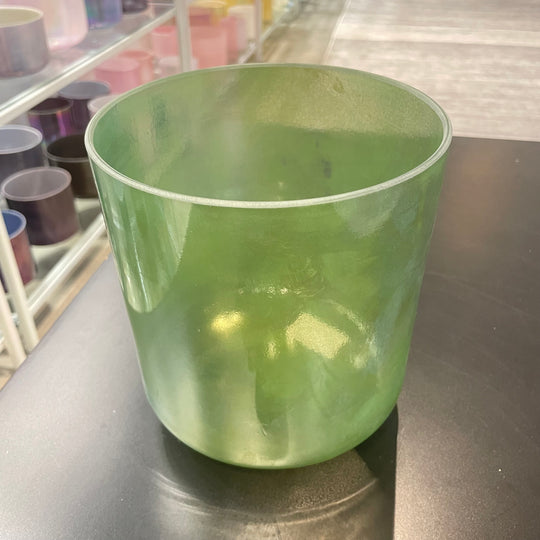 7" G0 Chrysoprase, Palladium Bowl 117350 Crystal Tones® Alchemy Crystal Singing Bowl
