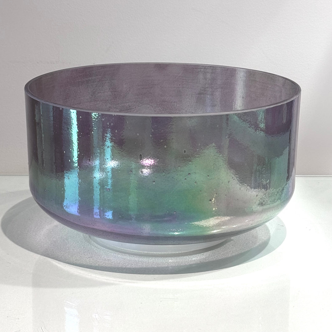 10" E+5 Celestite, Platinum 144813 Crystal Tones® Alchemy Crystal Singing Bowl