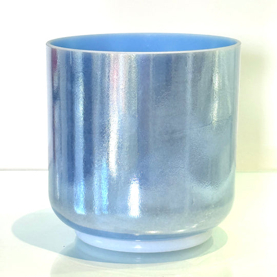 6" B0 Egyptian Blue, Palladium Bowl 114830 Crystal Tones® Alchemy Crystal Singing Bowl