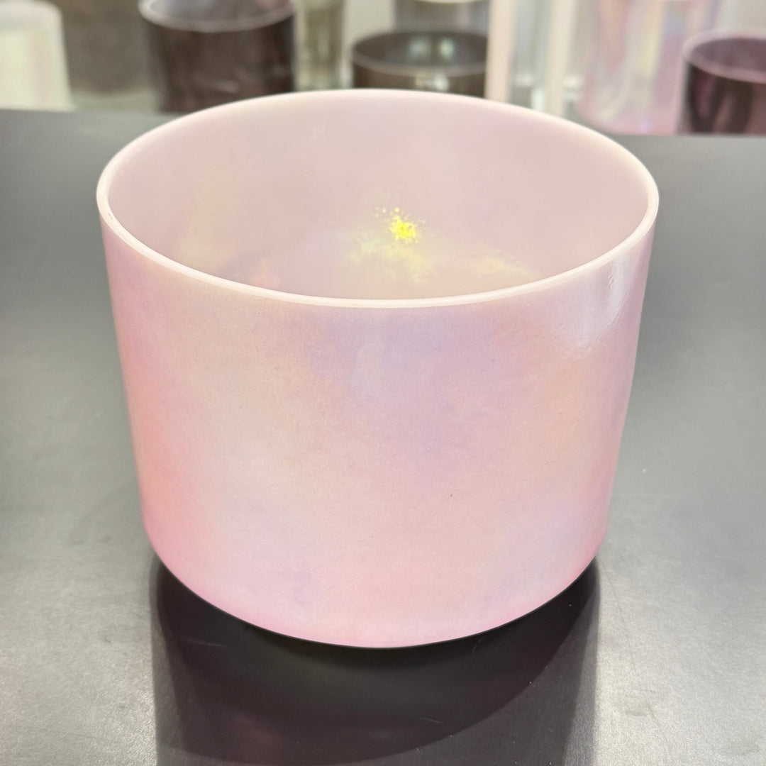 6" G#-35 St. Germain Sky, platinum (inside) Bowl 109503 Crystal Tones® Alchemy Crystal Singing Bowl