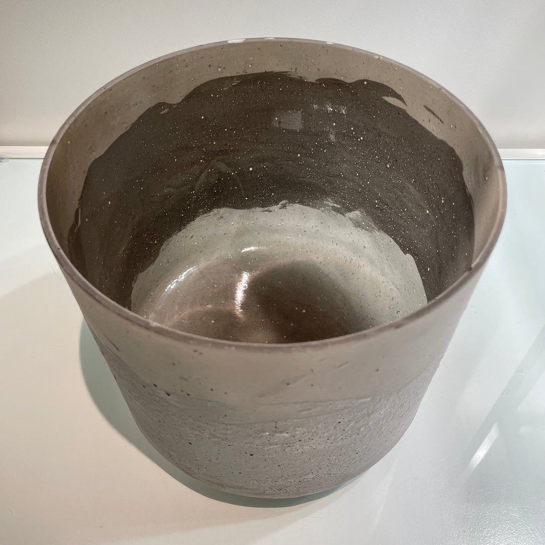 9" C-50 Frosted Lemurian Seed, Moldavite 87450 Crystal Tones® Alchemy Crystal Singing Bowl