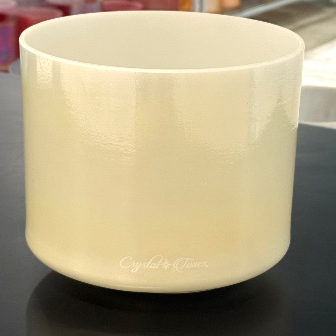 8" D0 Lemon Angel Gold 155084 Crystal Tones® Alchemy Crystal Singing Bowl